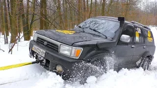 ➤ Toyota 4Runner & Mitsubishi Pajero Sport in Snow [Off-Road 4x4].