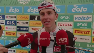 Tadej Pogačar - Interview at the finish - Il Lombardia 2022