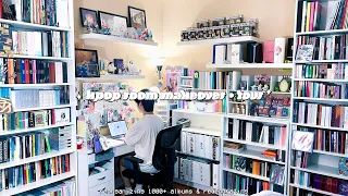 kpop room makeover + tour ✮ reorganizing my 1000+ album collection, adding shelves, redecorating !