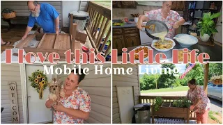 What a sweet life.  / Creamy Lemon Herb Chicken Dinner / Mobile Home Living