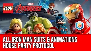 LEGO Marvel's Avengers - All Iron Man Suits & Suit-up Animations + DLC (House Party Protocol)