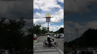 Flying Mcdonald Signboard