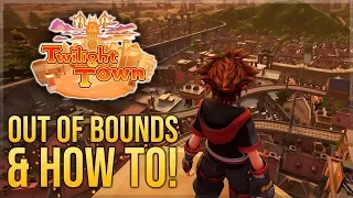 Kingdom Hearts 3 - Twilight Town Out of Bounds & How To Do it!
