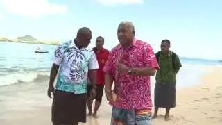 Fijian Prime Minister Voreqe Bainimarama Launched Sheraton Resort  - Tokoriki Islands.