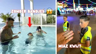 EERSTE ZWEMLES VAN MIAZ & WE ZIJN HEM KWIJT OP KERMIS IN DUBAI | #873