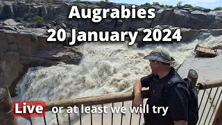 Live from Augrabies falls with the flow at 850 000 liter per second. Viewers discuss the falls.