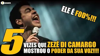 5 vezes que o ZEZÉ DI CAMARGO mostrou o PODER DA SUA VOZ! - Lista 5 AiCanta!