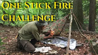 One Stick Fire Challenge, Bushcraft Skills, Plash Palatka Shelter