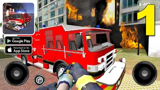 Fire Engine Simulator - I Drove a Fire Engine and Responded to a Fire Emergency! #1 (Android, iOS)