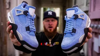 DON'T BUY THE JORDAN 4 UNIVERSITY BLUE SNEAKERS WITHOUT WATCHING THIS! Early In Hand Review