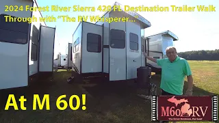 2024 Forest River Sierra 420 FL Walk Through with "The RV Whisperer" at M 60 RV!