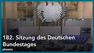 182. Sitzung des Deutschen Bundestages