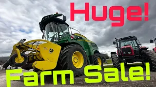 Massive Farming Machinery Sale at York! Lots of Tractors, Modern and Vintage! With John Deere Mick!