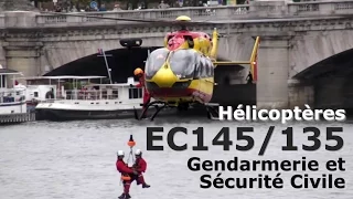 JSI 2009 : Hélicoptères EC145/135 Gendarmerie et EC-145 Sécurité Civile (HD 720p)