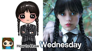 How to Draw Wednesday Addams | Nevermore School Uniform