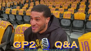 📺 Entire GARY PAYTON JR. interview from Warriors morning shootaround b4 LA Lakers on Opening Night