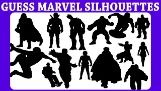 Can You Guess The 'MARVEL' Character  Silhouette! Movie Quiz !Brain Game Marvel Game ! Brain Puzzle