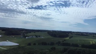 Flying into Friendly Farms (Upperco, MD) in an Enstrom 480B...