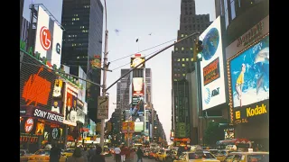 New York City 1997 - Times Square - Fashion Cafe - Empire State Building - TRL