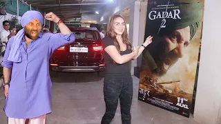 Esha Deol Steps Out To Single Handedly Promote Brother Sunny Deol's Movie Gadar 2