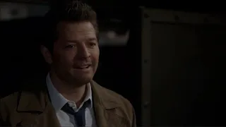 Supernatural: Castiel says goodbye to Dean. Season 15. The Shadow