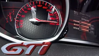 Peugeot 308 GTi 250 Acceleration 0-245 km/h Autobahn Test