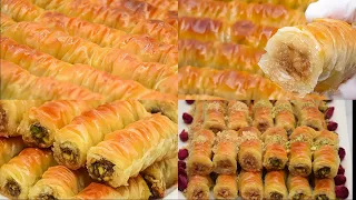 أصابع البقلاوة بالجوز والفستق Baklava من ألذ الحلويات الشرقية ناحجة 100% | Super delicious مع آلاء