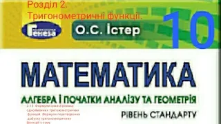 2.15. Формули суми й різниці однойменних тригонометричних функцій. Алгебра 10 Істер Вольвач С.Д.