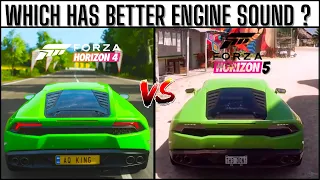 FORZA HORIZON 5 VS FORZA HORIZON 4 | Engine Sound Comparison | Did Forza Fix Its Engine Sounds ?