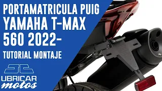 Portamatricula Yamaha T-Max 560 2022- | Puig 21283N | Tutorial Montaje