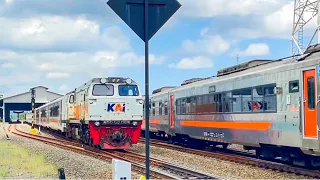 Railway crossing | Kereta Api Keluar Masuk Stasiun