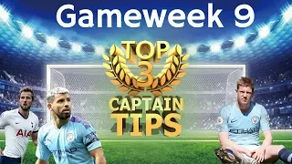 FPL GW9 Tips | Top 3 Captain Picks | 2019/20