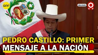 Este fue el primer discurso de Pedro Castillo como presidente de la República del Perú