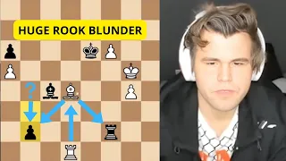 Magnus Carlsen: «He Blundered His Rook Because Of PANIC ATTACK»