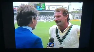 Ian Chappel  with Dennis Lillee Interview confirming Retirement