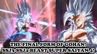 BEAST SSJ4 GOHAN ULTIMATE EVOLUTION! SSJ3-SSJ4-Beast SSJ4 Transformations! Dragon Ball Xenoverse 2