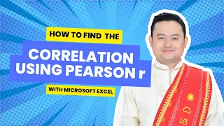 How to find the CORRELATION using PEARSON r