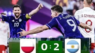 highlight polandia vs argentina 2-0 !! All goal & extended julian alvarez