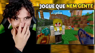 joguei o mod MAIS ENGRAÇADO do minecraft - Fogo Queimado | Leozin React