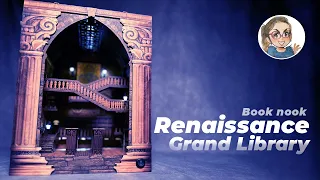 Renaissance Grand Library | DIY Miniature Dollhouse by Anavrin