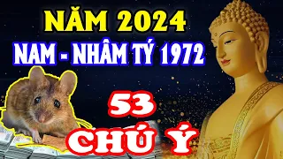 🔴Tử Vi 2024, Tuổi Nhâm Tý 1972 Nam Mạng Sẽ Ra Sao? May Mắn, Giàu Có Hay Vận Hạn Thế Nào?