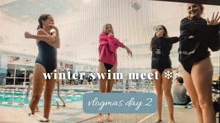 winter swim meet❄️  (vlogmas day 2!)