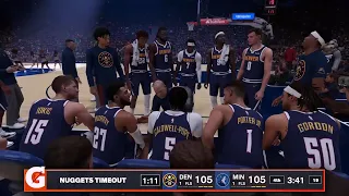 NBA 2K24 Playoffs Mode | TIMBERWOLVES vs NUGGETS FULL GAME 4 | Ultra PS5 Gameplay 4th QTR