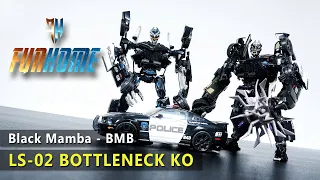 Black Mamba BMB LS-02 BOTTLENECK KO MPM-05 BARRICADE Hasbro | FunHome Review Transformers