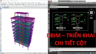 Vẽ cột, triển khai chi tiết cột cực nhanh | DBIM