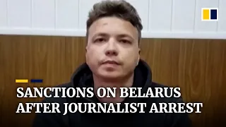 Belarus releases video of jailed journalist Roman Protasevich as EU sanctions Minsk