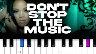 Rihanna - Don't Stop The Music  (piano tutorial)