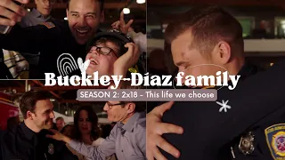 Eddie gets his shield in front of his family, Buck is there to celebrate it | 2x18