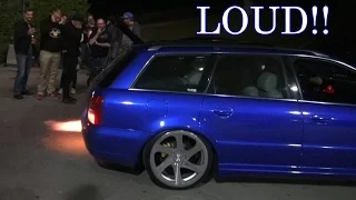 LOUD Audi S4 B5 | ANTI-LAG Sound & FLAMES