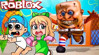 ¡BEBE NANI ESCAPA DE CREEPBOB! 😡 😱 CREEPBOB OBBY en ROBLOX